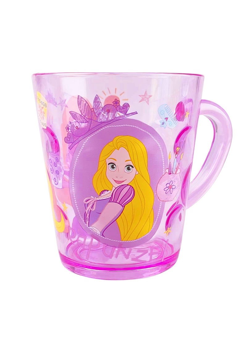 Disney Rapunzel Kids Plastic Cup 260ml | BPA-Free Reusable Drinking Cup | Cartoon Water, Juice & Milk Cup for Girls - Image 1